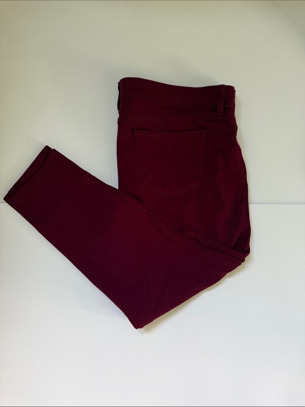 a.n.a. Women’s Maroon Stretch Jeggings - Classic Slim Fit Size PXL